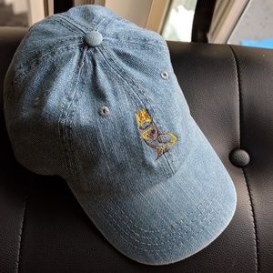 Washed Sky Blue Denim Dad Hat - Born OvO Sinner